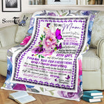 Scotstee Shop - Fleece Blanket - Personalized gift Blanket for mom, Blanket Gift for Mom Mother Day Gift