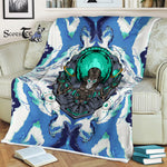 Scotstee Shop - Scotstee Shop Blanket Alien Magic Galaxy Planet Hippie Fleece Blanket