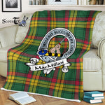 Scotstee Shop - Scotstee Shop Tartan Plaid Fleece Blankets MacMillan Old Ancient Clan Badge Tartan Fleece Blanket Scottish