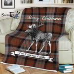 Scotstee Shop - Scotstee Shop Tartan Plaid Fleece Blankets With Moose Clan Cameron Of Erracht Weathered Tartan Plaid Christmas Blanket