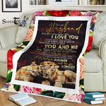 Scotstee Shop - Personalized Gift Quote For My Husband Gift Letter For Him And I Love You So Much, Family Gifts Fleece Blanket