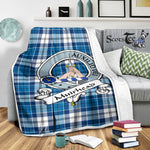 Scotstee Shop Tartan Plaid Blanket Muirhead Blue Clan Badge Scottish Tartan Plaid Sherpa Blanket, Tartan Blanket, Plaid Blanket, Scottish Blanket, Gift Christmas Blanket, Christmas Blanket, Mother Day Gift, Father Day Gift