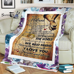 Scotstee Shop - Personalized Gift Letter To My Husband Always Love You Forever Fleece Blanket