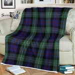 Scotstee Shop - Scotstee Shop Tartan Plaid Fleece Blankets MacKenzie Modern Blue Clan Tartan Plaid Fleece Blanket Scottish