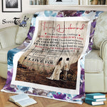 Scotstee Shop - Personalized Gift Letter For Him Cool To My Husband Gift Fleece Blanket