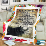 Scotstee Shop - Personalized Gift To My Husband Cute Family Gifts Fleece Blanket