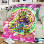 Scotstee Shop - Scotstee Shop Blanket Alien Burger Rainbow Hippie Fleece Blanket