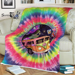 Scotstee Shop - Scotstee Shop Blanket Alien Tie Dye Hippie Fleece Blanket