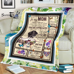 Scotstee Shop - Personalized Gift To My Mom I Know Its Not Easy Lover Mother Day Gifts Fleece Blanket