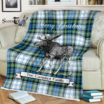 Scotstee Shop - Scotstee Shop Tartan Plaid Fleece Blankets With Moose Clan Campbell Dress Ancient Tartan Plaid Christmas Blanket