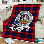 Scotstee Shop - Scotstee Shop Tartan Plaid Fleece Blankets MacLachlan Modern Clan Badge Tartan Fleece Blanket Scottish