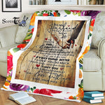 Scotstee Shop - Personalized Letter To My Husband Lovely Quotes Gift Fleece Blanket
