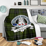 Scotstee Shop Tartan Plaid Blanket MacLean Hunting Clan Badge Scottish Tartan Plaid Sherpa Blanket, Tartan Blanket, Plaid Blanket, Scottish Blanket, Gift Christmas Blanket, Christmas Blanket, Mother Day Gift, Father Day Gift