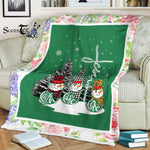 Scotstee Shop - Fleece Blanket - Jesus Love Jesus Faith Hope Love Snowman Christmas Gifts Fleece Blanket