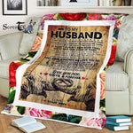 Scotstee Shop - Personalized Gift Letter To My Husband Perfect Gift For Boy Gifts Fleece Blanket