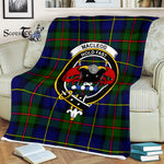Scotstee Shop - Scotstee Shop Tartan Plaid Fleece Blankets MacLeod Clan Crest Badge Tartan Fleece Blanket Scottish
