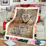 Scotstee Shop - Personalized Gift Letter Cute Wife To My Husband Gift, Family Gift Fleece Blanket