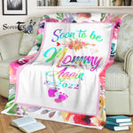 Scotstee Shop - Personalized Gift Womens Soon to be Mommy Again 2022 Mother's Day Fleece Blanket