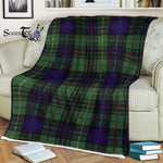 Scotstee Shop - Scotstee Shop Tartan Plaid Fleece Blankets Monteith Hunting Clan Tartan Plaid Fleece Blanket Scottish