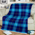 Scotstee Shop - Scotstee Shop Tartan Plaid Fleece Blankets McKerrell Blue Clan Tartan Plaid Fleece Blanket Scottish