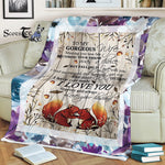 Scotstee Shop - Personalized Gift Letter To My Wife Letter Cute Gift For Your Wife Family Gift Fleece Blanket