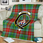 Scotstee Shop - Scotstee Shop Tartan Plaid Fleece Blankets Muirhead Clan Crest Badge Tartan Fleece Blanket Scottish