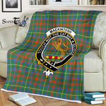 Scotstee Shop - Scotstee Shop Tartan Plaid Fleece Blankets MacKintosh Hunting Ancient Clan Crest Badge Tartan Fleece Blanket Scottish