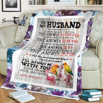 Scotstee Shop - Personalized Gift Quote For Husband I Will Always Be With Husband Family Gifts Fleece Blanket