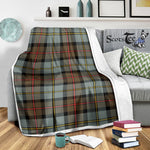 Scotstee Shop Tartan Plaid Blanket MacLeod Of Harris Weathered Scottish Tartan Plaid Sherpa Blanket