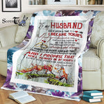 Scotstee Shop - Personalized Gift Letter To My Husband, Love Quotes Letter Gifts Fleece Blanket