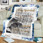 Scotstee Shop - Personalized Letter Funny Gift To My Husband Gift Husband Letter Home Decor Fleece Blanket