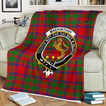 Scotstee Shop - Scotstee Shop Tartan Plaid Fleece Blankets MacKintosh Modern Clan Crest Badge Tartan Fleece Blanket Scottish