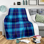 Scotstee Shop Tartan Plaid Blanket McKerrell Blue Scottish Tartan Plaid Sherpa Blanket