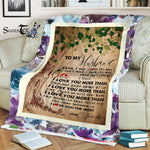 Scotstee Shop - Personalized Gift Letter To Husband To My Husband I Love You More Forever Love Gift Fleece Blanket