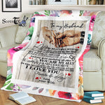 Scotstee Shop - Personalized Letter Funny Gift For Man Funny Quotes To Husband Fleece Blanket