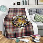 Scotstee Shop - Scotstee Shop Tartan Plaid Blanket MacPherson Hunting Crest Badge Scottish Tartan Scotstee Shop Tartan Plaid Blanket