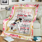 Scotstee Shop - Personalized Gift Husband To My Wife Letter Lovely Present Fleece Blanket