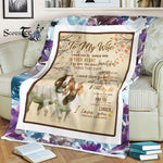 Scotstee Shop - Personalized Letter To My Wife Love From Husband I Always Love You Forever Fleece Blanket