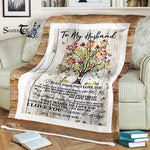 Scotstee Shop - Fleece Blanket - Customized Gift, To My Husband Gift Lovely Husband Letter Fleece Blanket