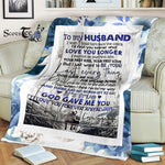 Scotstee Shop - Personalized Gift To My Husband I Love You Gift For Him Forever and Always Love You Gift Fleece Blanket