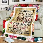 Scotstee Shop - Personalized Gift Letter To My Husband, Cute Family Gift Fleece Blanket