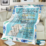 Scotstee Shop - Personalized To My Daughter Blanket From Mom Lovely Gift for my daughter Fleece Blanket