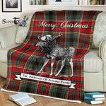 Scotstee Shop - Scotstee Shop Tartan Plaid Fleece Blankets With Moose Clan Anderson Of Arbrake Tartan Plaid Christmas Blanket