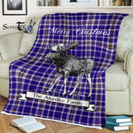 Scotstee Shop - Scotstee Shop Tartan Plaid Fleece Blankets With Moose Clan Allardice Tartan Plaid Christmas Blanket