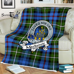 Scotstee Shop - Scotstee Shop Tartan Plaid Fleece Blankets MacKenzie Clan Badge Tartan Fleece Blanket Scottish