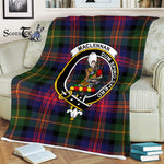 Scotstee Shop - Scotstee Shop Tartan Plaid Fleece Blankets MacLennan Clan Crest Badge Tartan Fleece Blanket Scottish