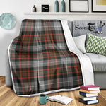 Scotstee Shop Tartan Plaid Blanket MacRae Hunting Weathered Scottish Tartan Plaid Sherpa Blanket