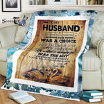 Scotstee Shop - Personalized Gift Letter To My Husband Gift, Lovely Husband Letter Funny Quotes Present Love Gifts Fleece Blanket