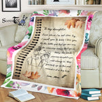 Scotstee Shop - Scotstee Shop Fleece Blanket Personalized gift Daughter Letter To My Daughter From Mom Mother Day Gifts fleece blanket