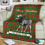 Scotstee Shop - Scotstee Shop Tartan Plaid Fleece Blankets With Moose Clan Baxter Modern Tartan Plaid Christmas Blanket
